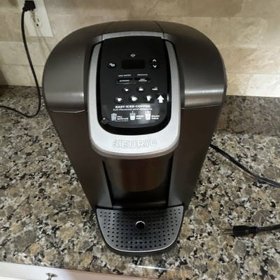 Keurig K-Elite Pod Coffee Machine Black/Silver, Iced & Hot Coffee, K-Cup System