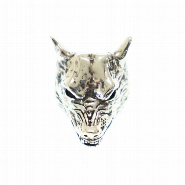 アクセサリー Crazy Pig Wolf Ring Wolf ring - crazy pig designs - silver ring