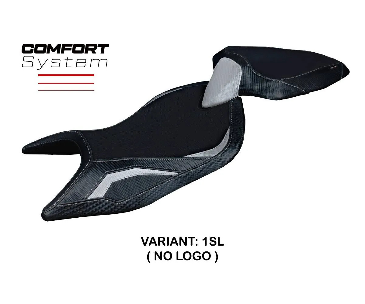 Seat cover Naxos Comfort Sys Silver SL Tpz compatible APRILIA RS 660 2021 2026