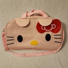 Hello Kitty Pink Sanrio Duffel Bag Tote Gym Overnight 19 x 11 x 5.5 EUC No Tags