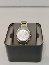 Ladies Fossil Quartz BQ3849 Modern Courier Chronograph Two-Tone Stainless Watch
