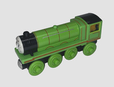 Thomas the Train Henry Wooden Railway Light Up Engine Reveal Green No Tender