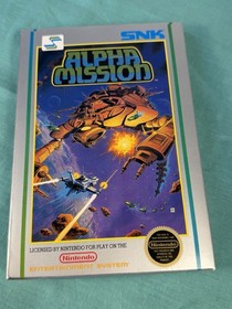 SNK Alpha Mission Nintendo NES Complete CIB w/ Box Manual NTSC-U/C 1987