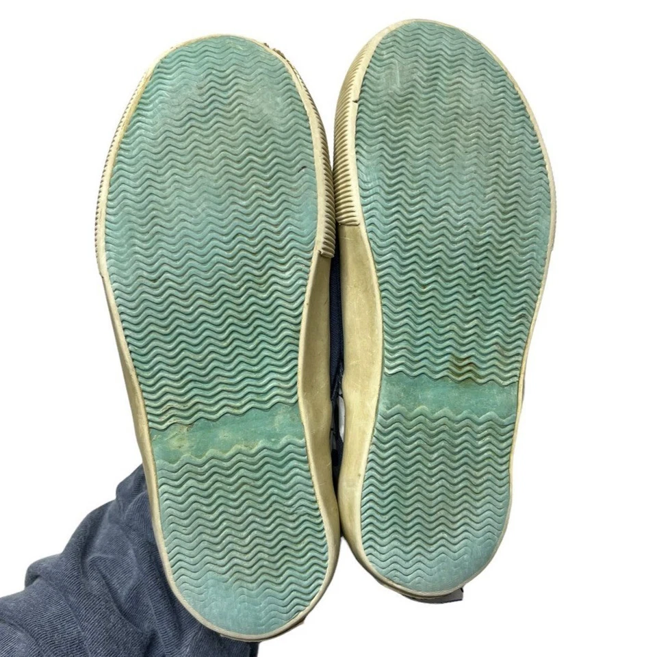 Мини Boden пиратские туфли для мальчиков синий череп и скрещенные кости скольжения на холсте размер 30 12,5 - Изображение 3 из 4