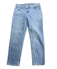 Old Navy Women's Boyfriend Jeans Blue Size 8 Mid Rise Straight Legs Med Wash