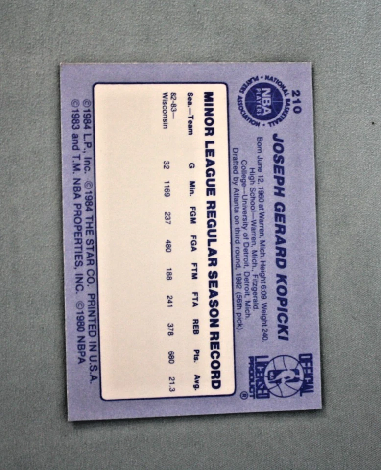 1983-84 Star Mike Evans #187 mint Denver Nuggets - Image 2 of 2