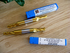 LOT OF 2 NEW NIAGARA CUTTER HSS END MILL 1/4 X 3/8 X 5/8 X 3-3/8 EDP 46080