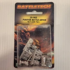 Battletech Purifier Battle Armor Ral Partha Pewter Miniatures 20-965 NIB