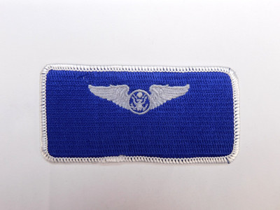 US Air Force Basic Enlisted Aircrew Wings Name Plate Tag Flight Patch Sew On