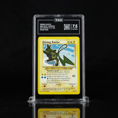 Shining Raichu (Unlimited) graded TAG 7.5 for sale on eBay