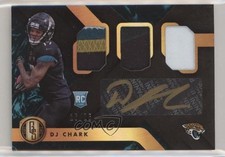 2018 Gold Standard Rookie Jersey Triple Prime Rose 16/25 DJ Chark #298 Auto f0v