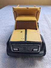 Vintage 8" Tonka Metal Yellow Dump Truck Pressed Steel, Made in USA
