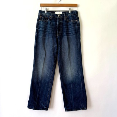 Mother Superior The Rambler High Rise Ankle Straight Jeans in Well Stacked 29