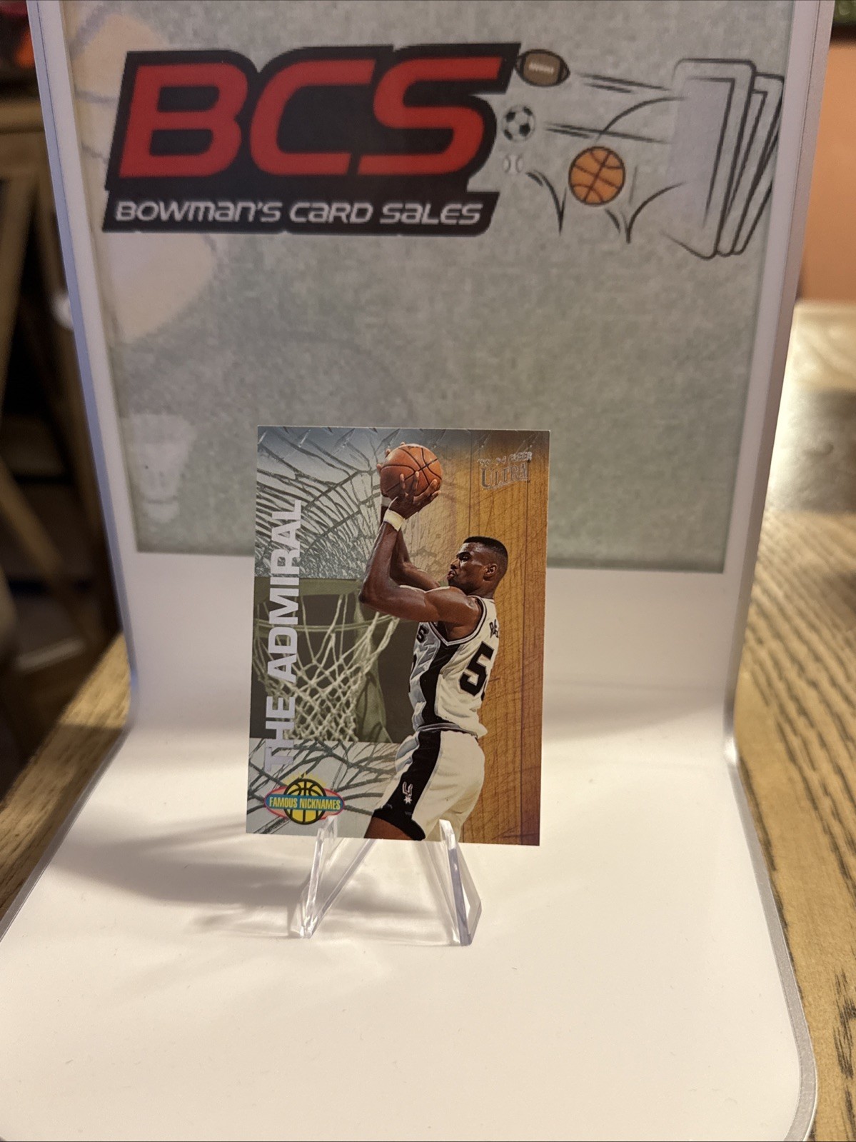 1993-94 Fleer Ultra David Robinson Famous Nicknames The Admiral #14 Spurs 🔥