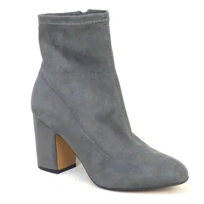 Steven by Steve Madden Lisette Stretch Sock Booties Gray