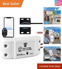 Smart Garage Door Opener - Universal WiFi Remote Controller Compatible with A...