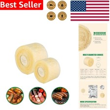 Versatile 32mm Edible Sausage Casing - Ideal for Knoblewurst and Bologna Sausage