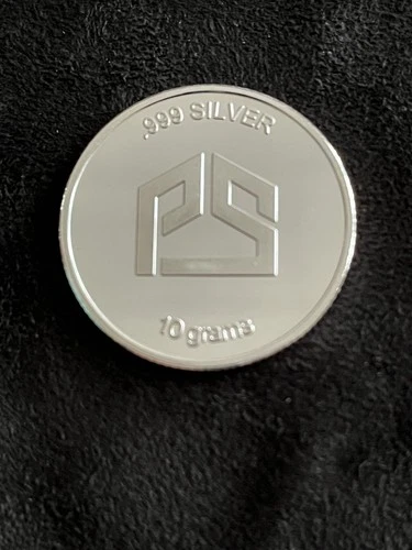 10 Gram Silver Round .999 Ag, Pan Silver, Bohr’s Atomic Structure.  With Holder