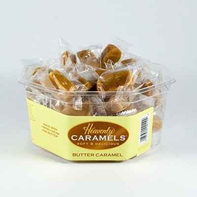 J Morgan Confections Heavenly Caramels, Butter Flavor 1 lb. 2 oz, 45 ct, Sing...