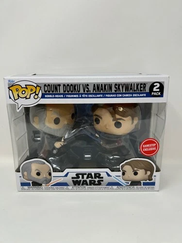 Pop! Star Wars: Count Dooku vs Anakin 2-Pack Gamestop Exclusive DAMAGED BOX
