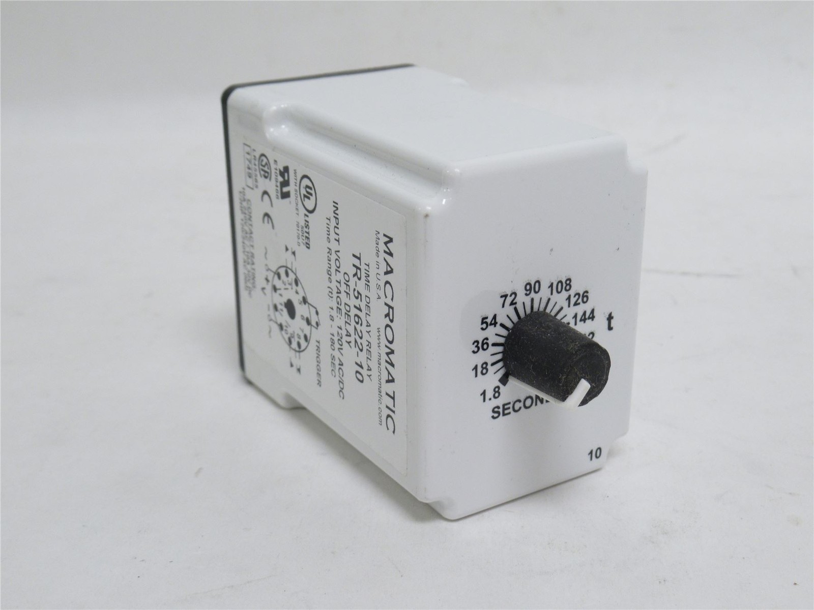 234548 Old-Stock; Allen-Bradley TR-51622-10 Time Delay Relay; 1.8s-180s; 11-Pin