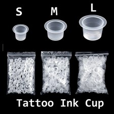 Disposable Microblading Tattoo Ink Cups S/M/L Plastic Permanent Makeup