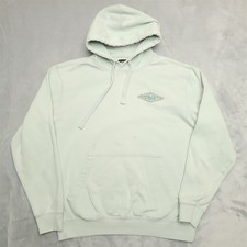 Vintage Billabong Hoodie Mens Small Green Aztec Logo Pullover Surf Skate Y2K