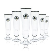 6X Warsteiner Bier Glas 0,2L Tulpe Exklusiv Pokal GläSer Brauerei Goldrand Beer