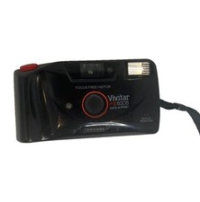 Vivitar PS50DB Date-A-Print 35mm Point  Shoot Camera Auto Flash Focus Free
