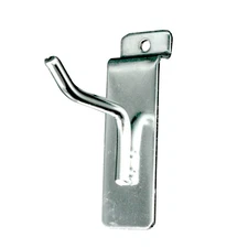 SSWBasics Slatwall Accessories: 2" Chrome Slatwall Hooks, Pack of 25 - Premium