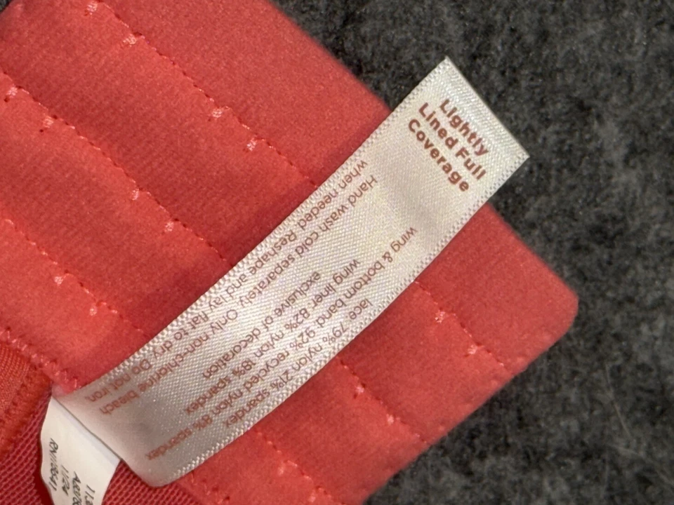 Lane Bryant Comfort Bliss 44D Lightly Lined Full Coverage Bra Pink Lace - Image 4 of 4