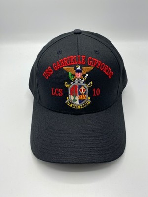 The Corps USS Gabriele Giffords LCS 10 Logo Black Baseball Cap Hat One Size