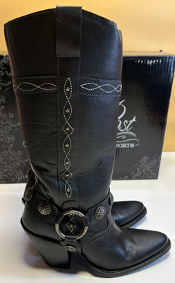 Dan Post  Women's Black  Sundance Nina Harness  Boots Size 8M DPP5932 New In Box
