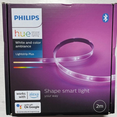 Philips Hue Lightstrip Plus V4 2m Basis LED Starter Set Kit & Netzteil Bluetooth