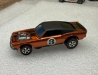 Hot Wheels Redlines *RESTORED* Mustang Boss Hoss Spectraflame Orange w/dark Int