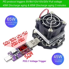 65W Electronic USB Tester DC524V TypeC with PD3 1 for Load and Voltage Testing