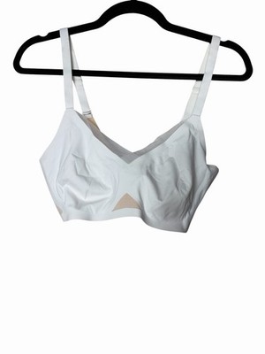 HoneyLove CrossOver Wireless Stretch Mesh Bra White 38D / DD *No Pads*