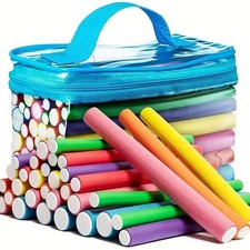 42pcs/Set Flexible Curling Rods Hair Twist Flexi Rods Hair Curlers Set Twist Foa