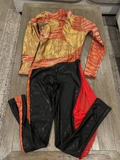 Mens Costume Unitard Full Body Suit Zentai Shiny Spandex Cosplay Bodysuit Med