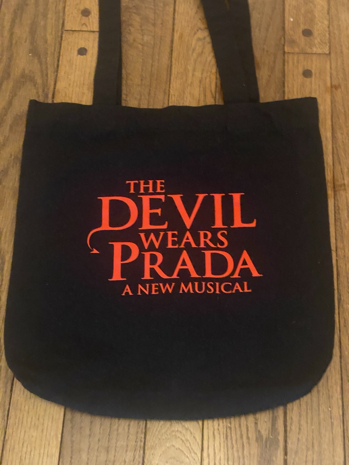 The Devil Wears Prada London Musical  Tote Promo Bag Lightweight Shopper Black thumbnail 2