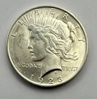 1923-Peace Silver Dollars-Uncirculated-Philadelphia Mint-Free Shipping.