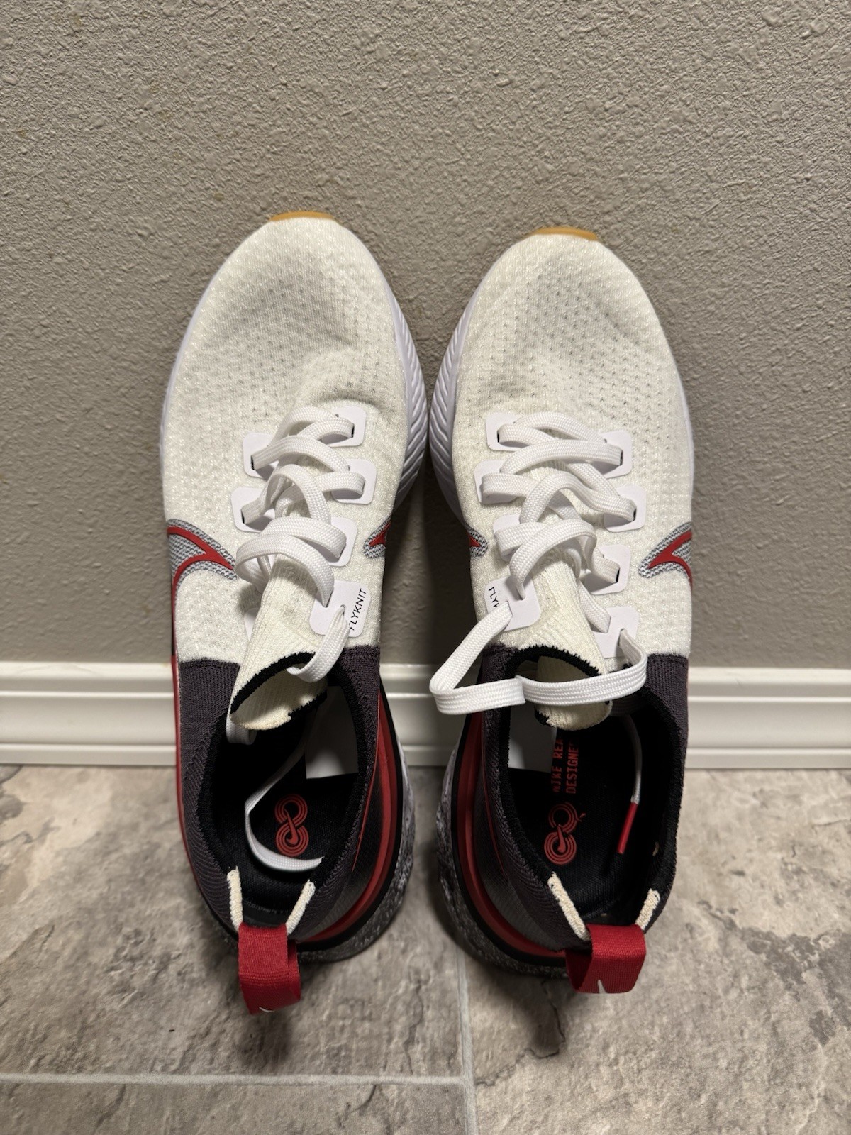 Nike React Infinity Run Flyknit 'White University… - image 2