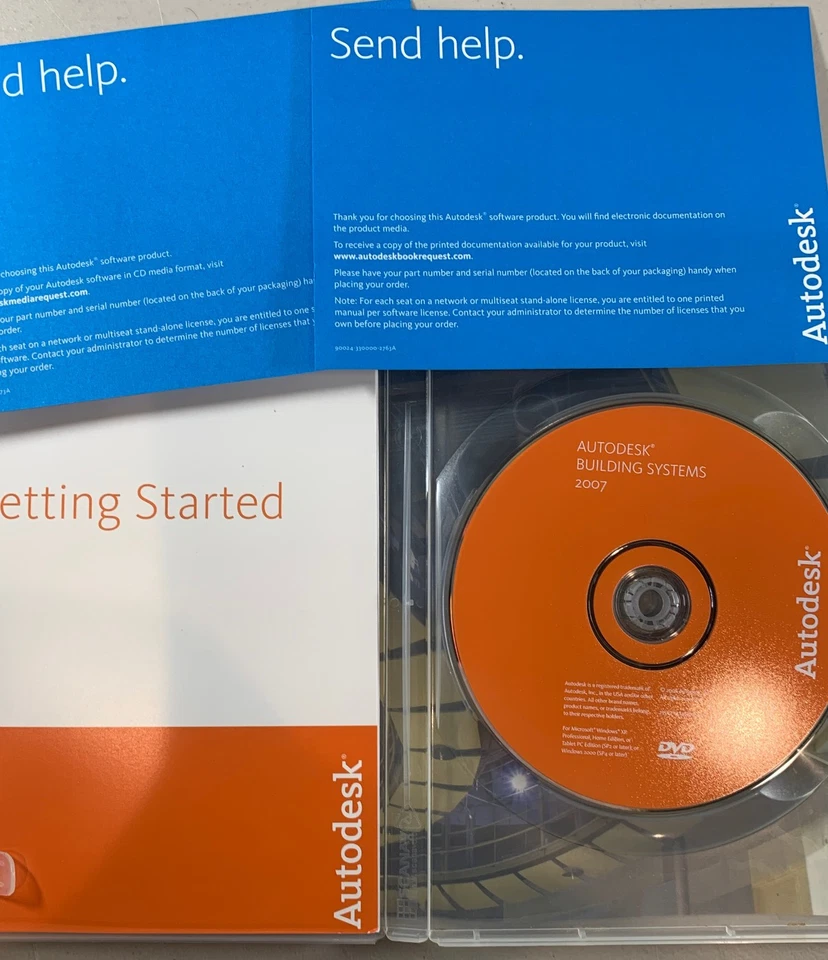 AutoDesk Building Systems 2007 Software Disc w/ Manual / Serial Number - Image 3 of 3
