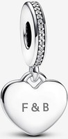 Pandora Gravierbares Herz Charm-AnhäNger 798761C01 AnhäNger