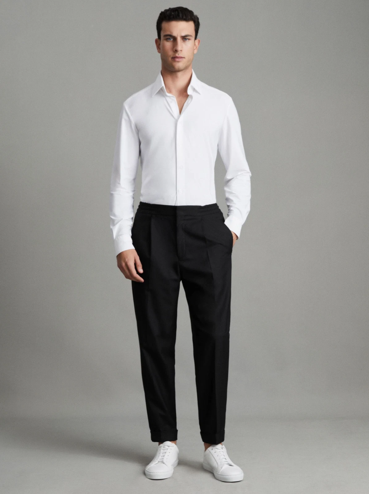 Reiss - Brighton Relaxed Drawstring Trousers - Men - Black - Size 30" - RRP £138