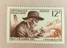 5A-Timbre France YT  1055  neuf **  année 1956 "fabre"