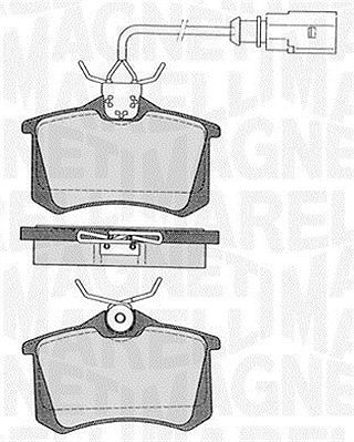 Magneti Marelli Bremsbelagsatz, Scheibenbremse Hinterachse U.A. FüR Ford, Seat-image