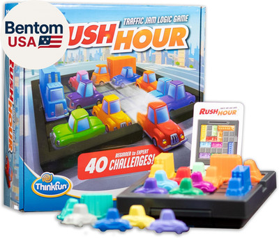 Thinkfun Rush Hour Traffic Jam Logic Game - Engaging STEM Toy for Kids Age 8 and