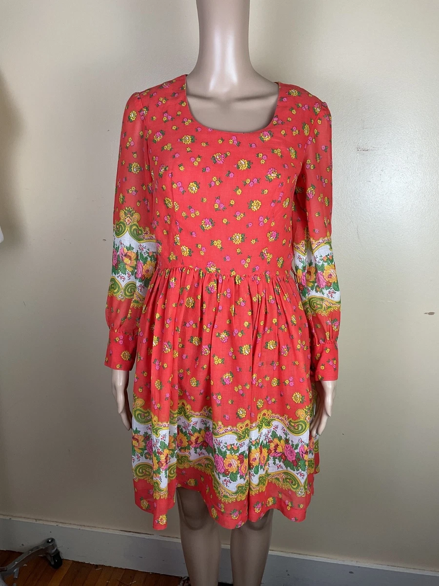 long sleeve 60s mod dress Vintage 60s Beeline Fashion Shift Dress Small S Blue Long Sleeve Lace Collar Mod