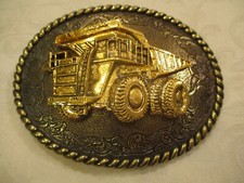 Dump Truck Belt Buckle Rain-tree Vintage 1978
